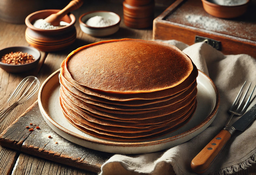 Receita de Castagnacci - panquecas de farinha de castanha da Córsega